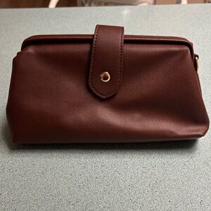Elegant Brown Clutch/Crossbody/Shoulder Bag